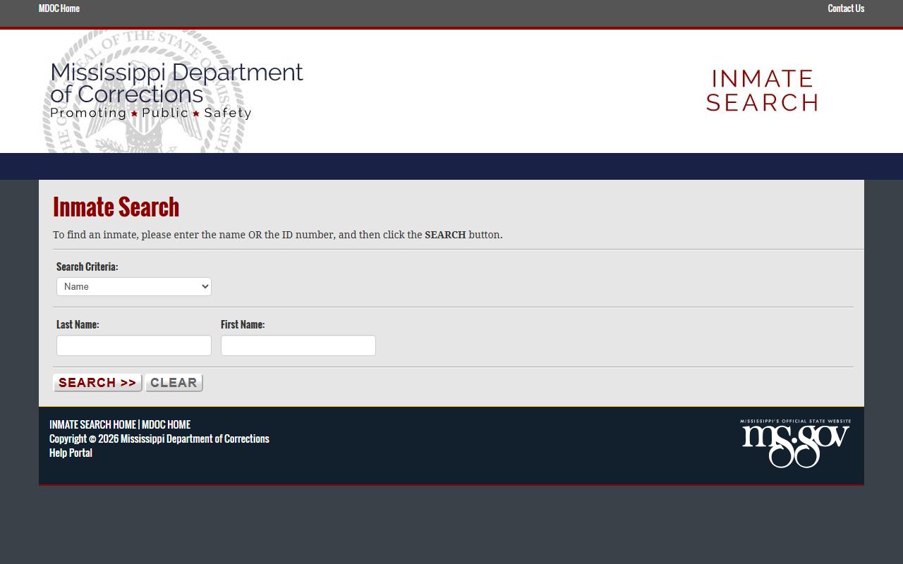 Lowndes County sentenced inmate records MDOC locator